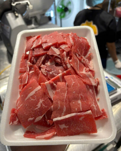 牛切り落とし소고기 자투리thịt đùi bò cắt 52,000VND/100g